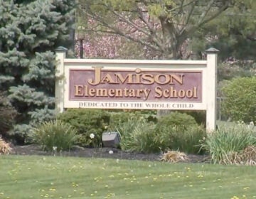a sign for Jamison Elementary School